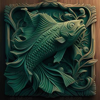 3D model st Green swordsman fish (STL)